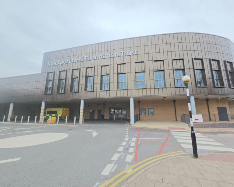 outdoor image of stepping hill hospital