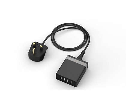 Smart 4 ports USB desktop charger