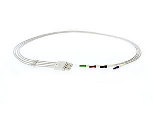 4-Leadset, DIN-to-tab adapter, Chest IEC Lead Set