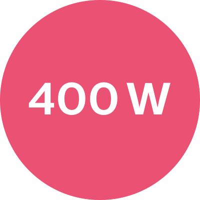 400W untuk pengeringan lembut