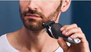 Tondeuse barbe clipsable avec 5 hauteurs de coupe