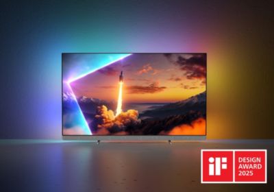 OLED-Plus-Fernseher mit vierseitigem Ambilight