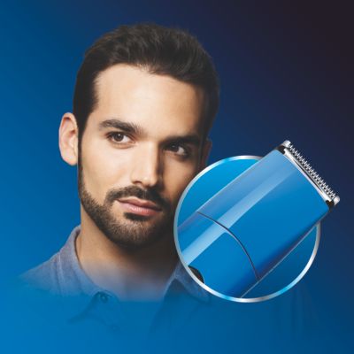 Full size trimmer for beard and head hair