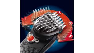 180° pivoting clipper head for maximum reach in all areas