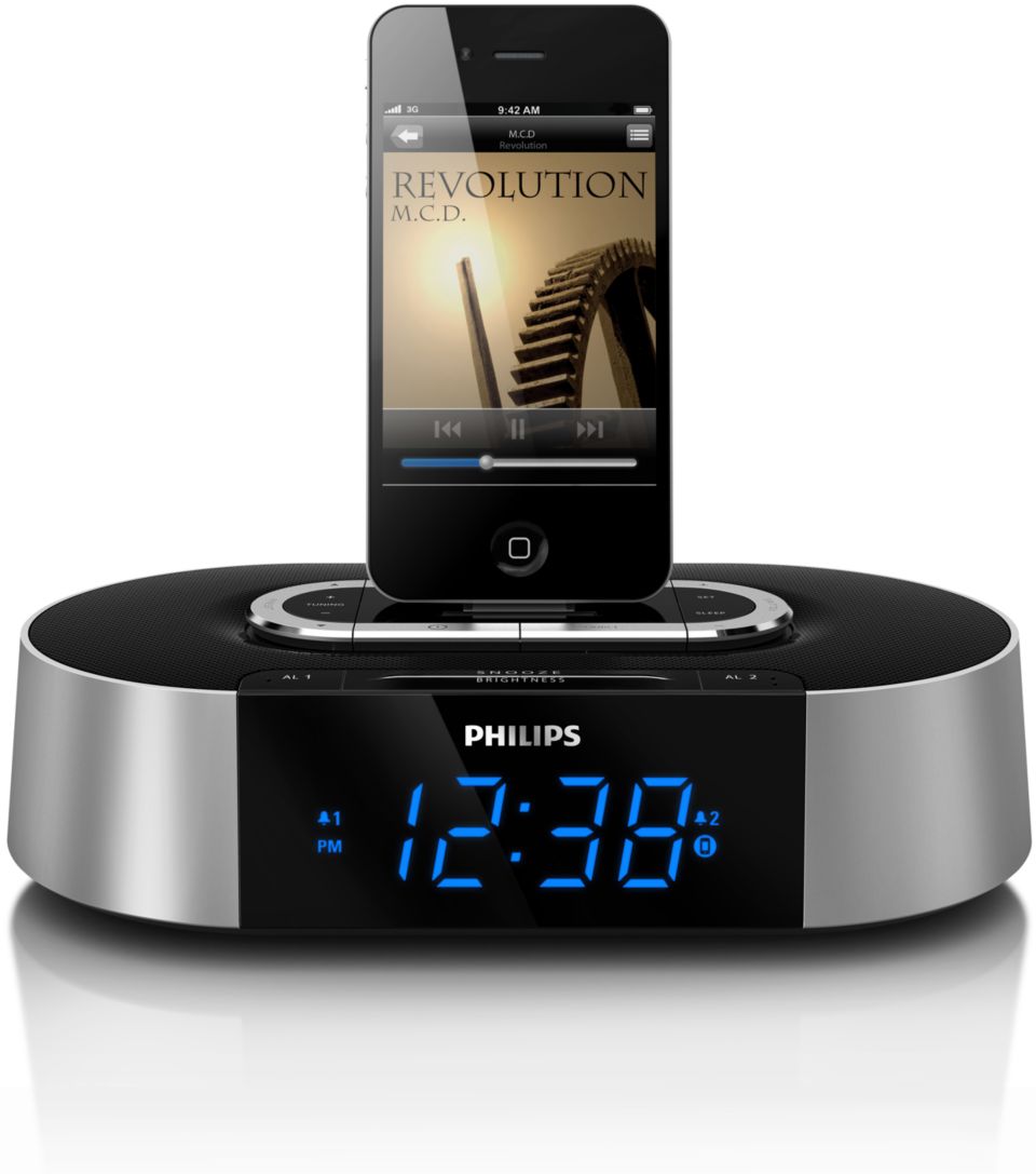 Alarm Clock radio for iPod/iPhone AJ5300D/37