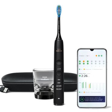Philips Sonicare DiamondClean 9000 Elektrische Schallzahnbürste mit App - Schwarz