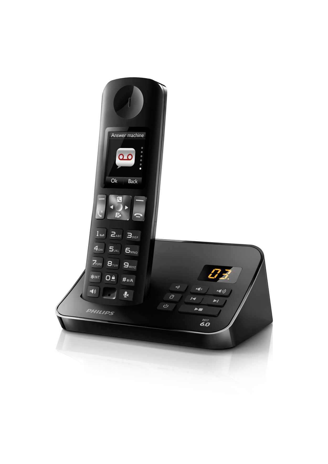 Telefone Sem Fios Philips Dect D1611B - Preto - Telefone sem Fios - Compra  na