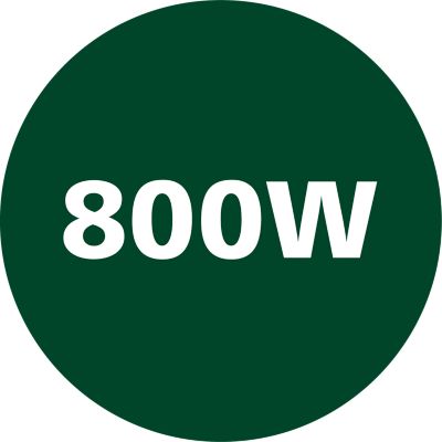 800W steady and even heating