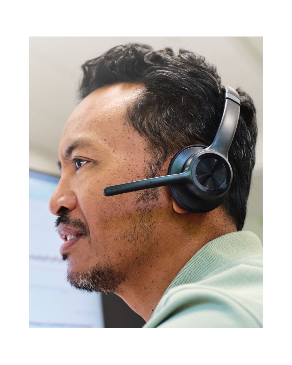 Man with headset
