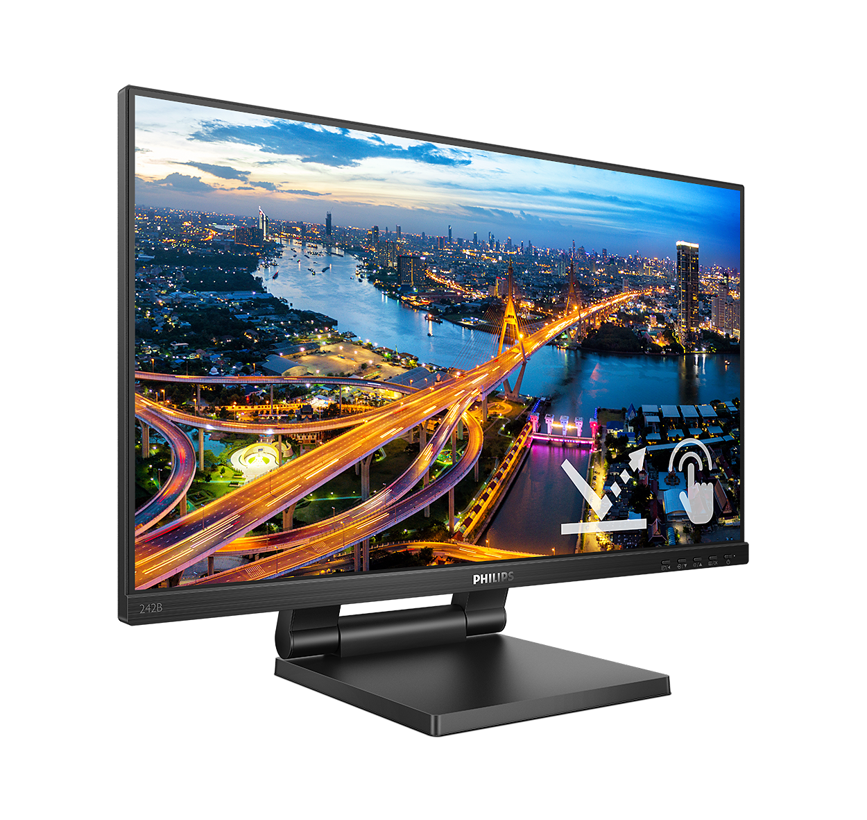 Monitor LCD monitor with SmoothTouch 242B1TC/27 | Philips Monitor LCD monitor with SmoothTouch 242B1TC/27 | Philips