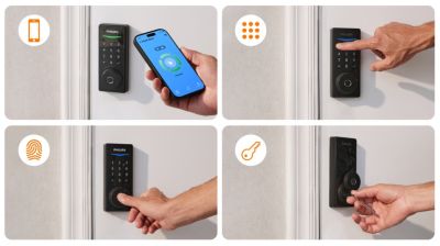 Multiple unlocking methods offer versatile entry options