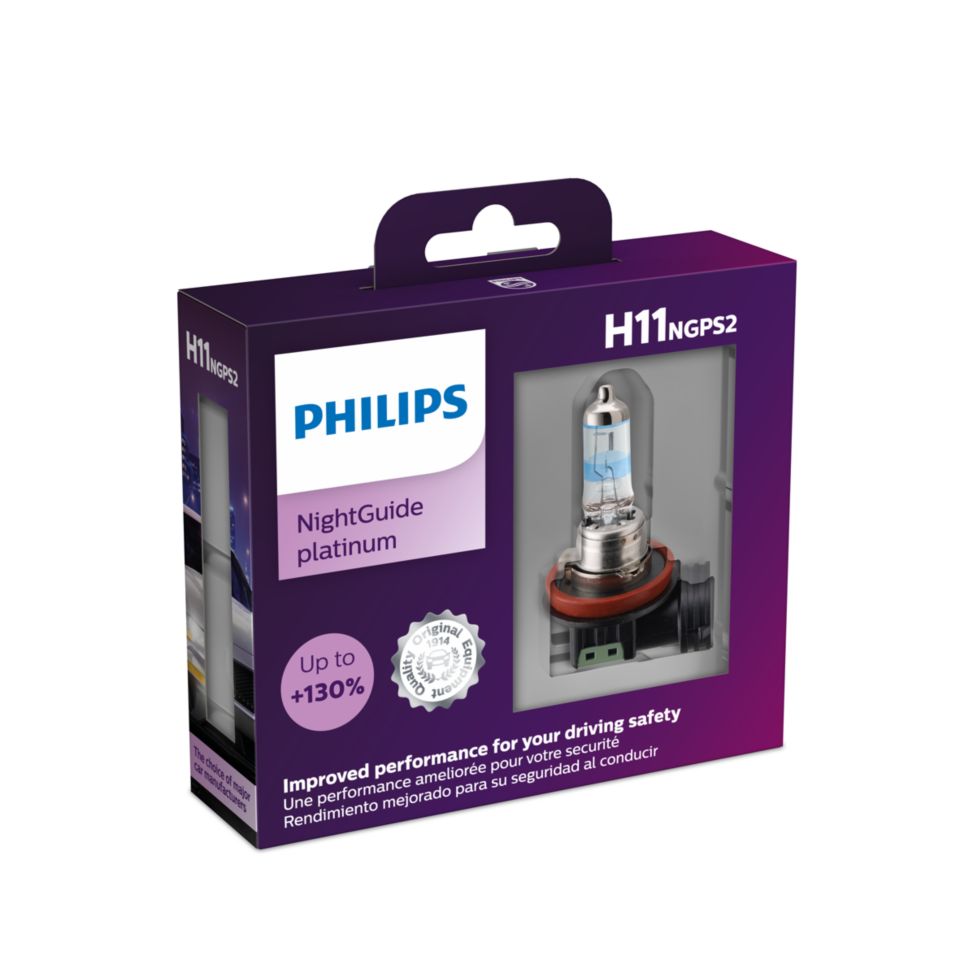NightGuide platinum Car headlight bulb LUM12362NGPS2 | Philips