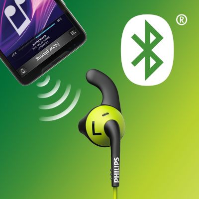 Bluetooth wireless connection for tangle-free workouts