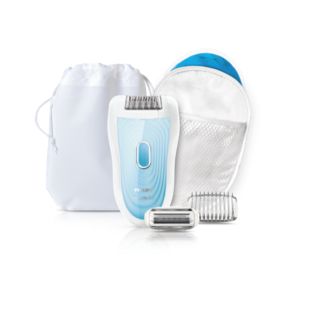 Satinelle Soft HP6553/00 Epilator, shaving head, ice pack