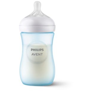 Avent Natural Response  Baby bottle in pastel blue