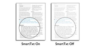 Funkce SmartTxt pro optimalizaci čtení