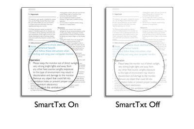 SmartTxt for an optimised reading experience