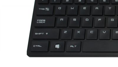 Low-profile keys for comfortable quiet typing
