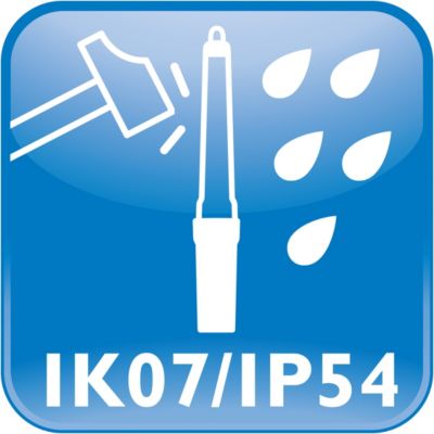 Water and dust protected -IP54