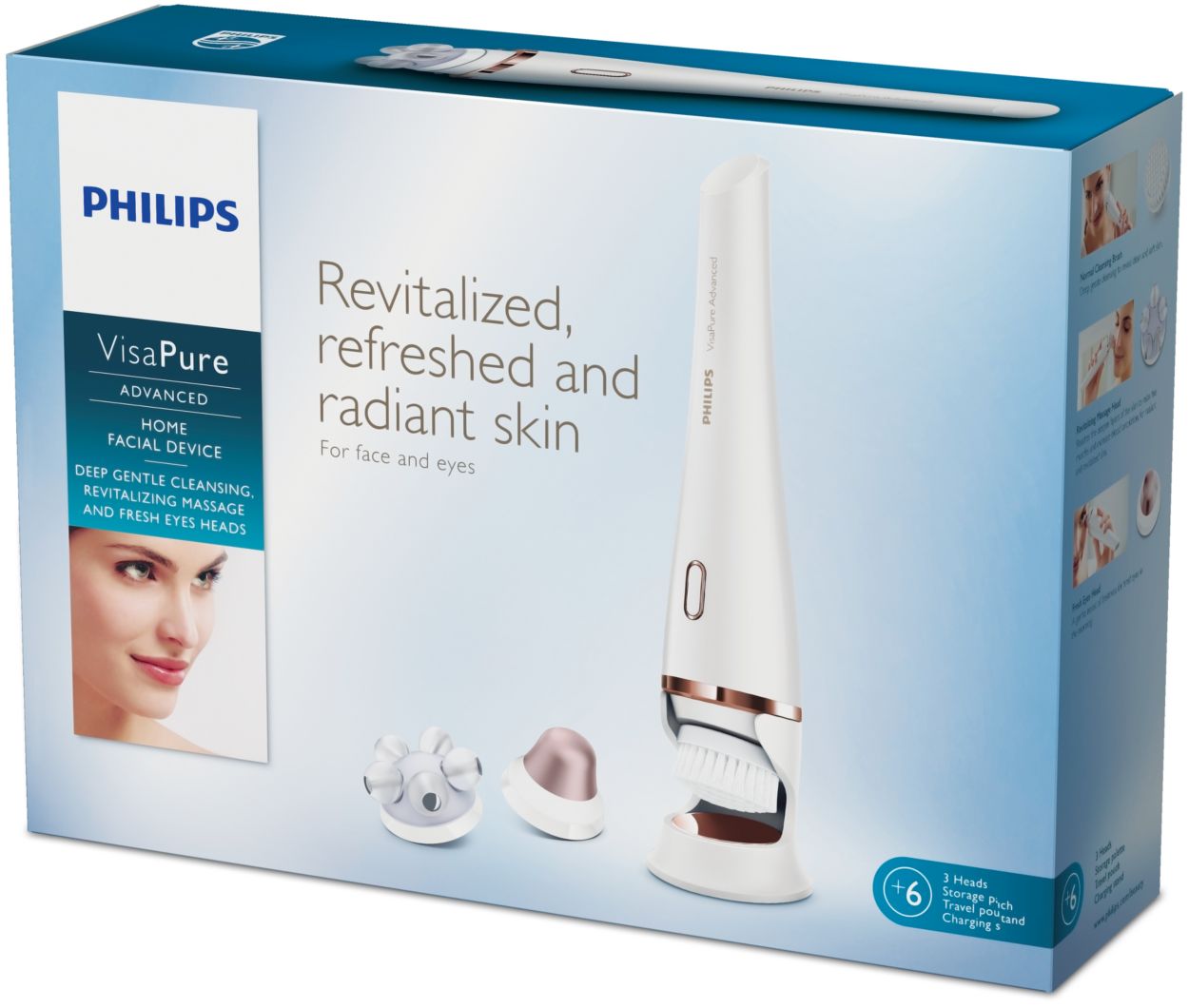 VisaPure Advanced Gezichtsverzorgingsapparaat thuis SC5370/10 | Philips