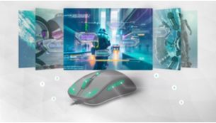 6개의 프로그래밍 가능 버튼