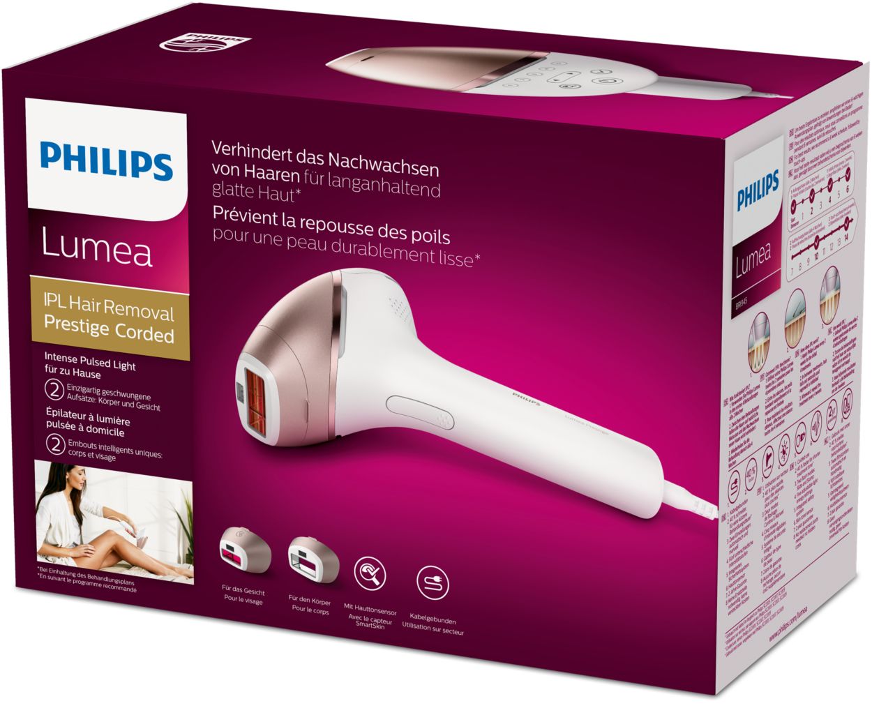 Depiladora IPL Lumea Serie 9000 Philips BRI955/00 - PortalHealth