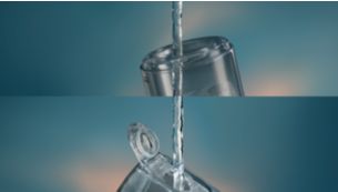 60 秒でしっかり汚れを落とせる、注ぎやすい 250 ml の水タンク***