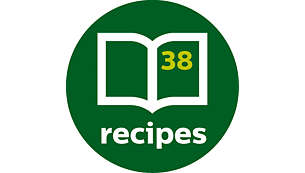 A recipe book is included offering inspirational recipes