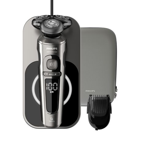 SP9860/16 Shaver S9000 Prestige Máquina barbear elétrica a húmido e seco, série 9000