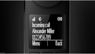 Wit-op-zwart display van 4,6 cm (1,8") met hoog contrast