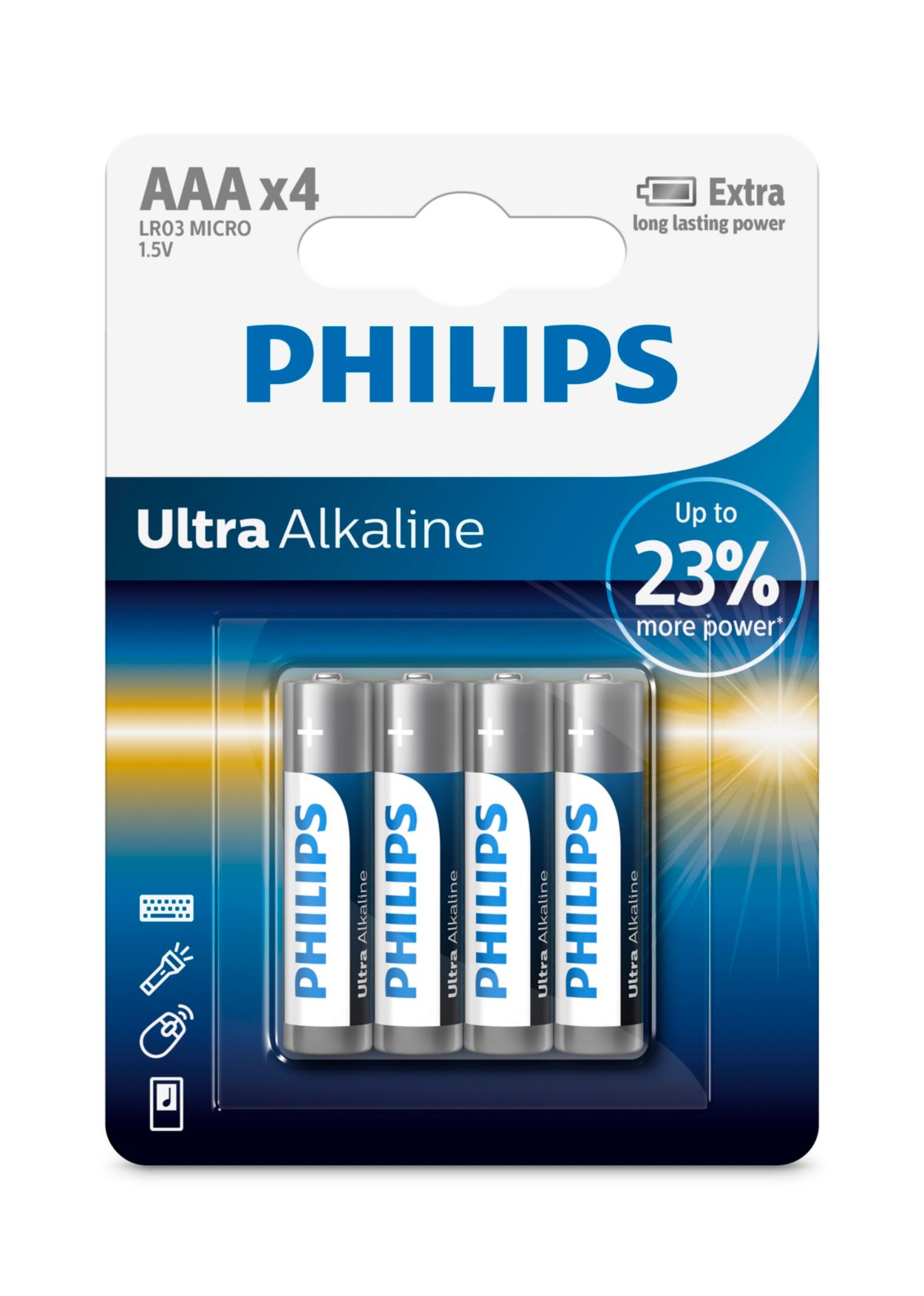 Ultra Alkaline Battery LR03E4B/97 | Philips