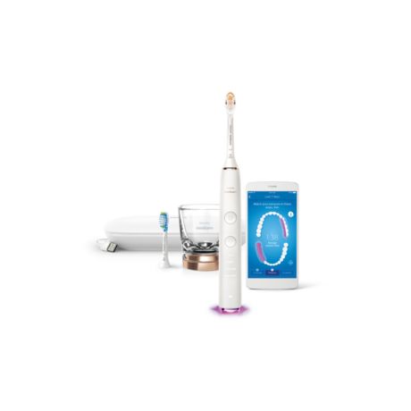 HX9902/77 Philips Sonicare DiamondClean Smart 9350 Brosse à dents électrique avec application