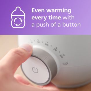 Avent Premium Fast bottle warmer for even warming
