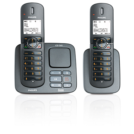 CD5652B/22 Perfect sound Téléphone fixe sans fil avec répondeur