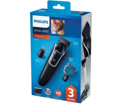 Multigroom series 3000 3-in-1 Beard & Detail trimmer QG3320/15