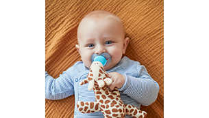 Plush animal is compatible with all Philips Avent soothers