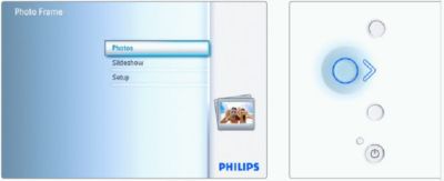 Menu of Philips Photo Frame