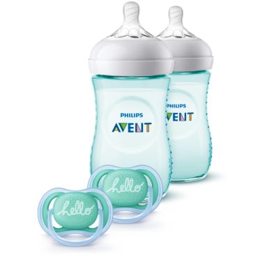 Philips Avent Natural Baby Bottle Teal Gift Set