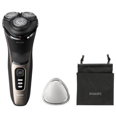 S3242/12 Shaver 3000 Series Sähköparranajokone märkä- ja kuiva-ajoon