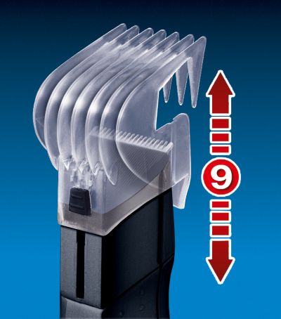 9 integrated length settings from 1-18 mm
