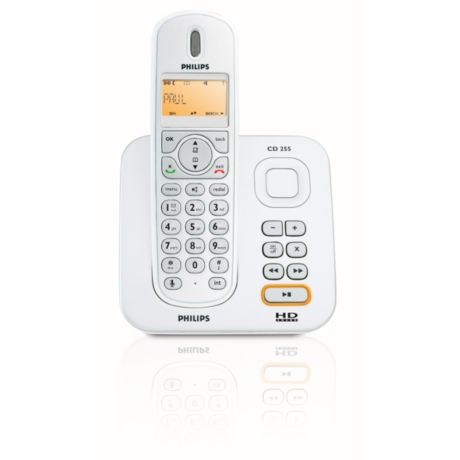 CD2551S/05  Cordless phone answer machine