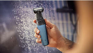 100% Showerproof body groomer