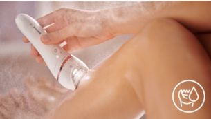 Våd og tør ledningsfri brug i badet eller under bruseren