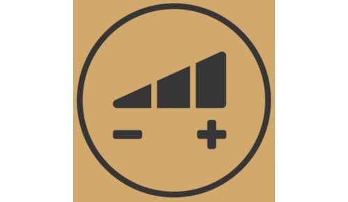 Stufe 1 für sanfte Epilation, Stufe 2 für maximale Leistung.