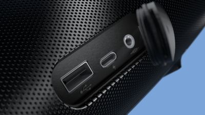 20 hours of play time. Built-in power-bank function