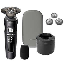 Shaver S9000 Prestige SP9840/90 Wet &amp; Dry Electric shaver with SkinIQ