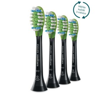 Philips Sonicare W3 Premium White Standardní velikost hlavice sonického kartáčku 4 ks