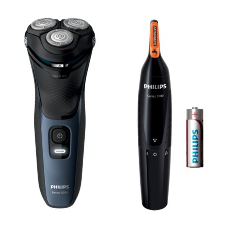 S3134/57 Shaver series 3000 ウェット＆ドライ電気シェーバー、3000 シリーズ