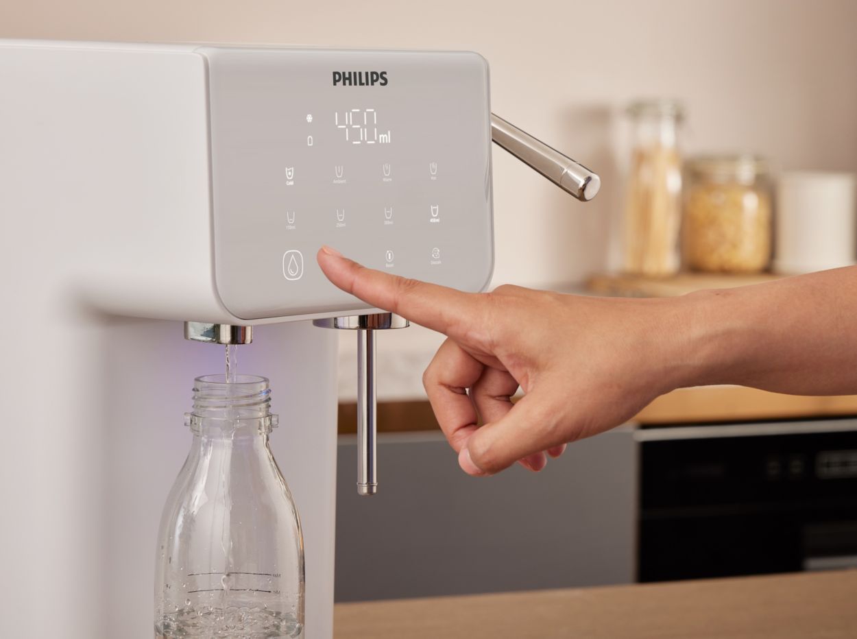Philips Sparkling Water Station Hot & Cold ADD5962WH with Micro X-Clean  Softening+ filtration 