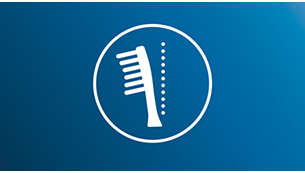 弯曲式牙刷颈，有助于清洁难以触及的部位